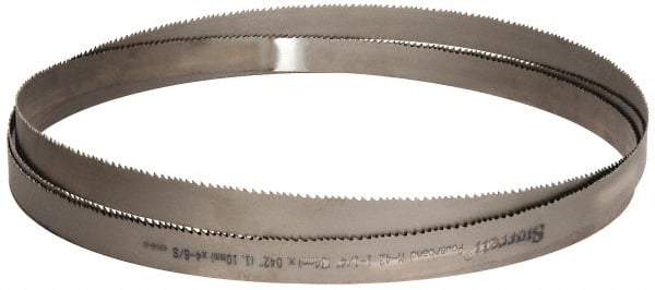 Starrett - 4 to 6 TPI, 15' 4" Long x 1-1/4" Wide x 0.042" Thick, Welded Band Saw Blade - Bi-Metal, Toothed Edge, Raker Tooth Set, Contour Cutting - Apex Tool & Supply