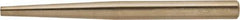 Ampco - 1/4" Nonsparking Punch - 4-3/4" OAL, Nickel Aluminum Bronze - Apex Tool & Supply
