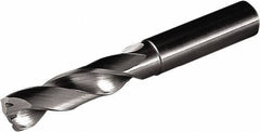 Seco - 12mm 140° Solid Carbide Jobber Drill - Bright Finish, Right Hand Cut, Spiral Flute, Straight Shank, 118mm OAL - Apex Tool & Supply