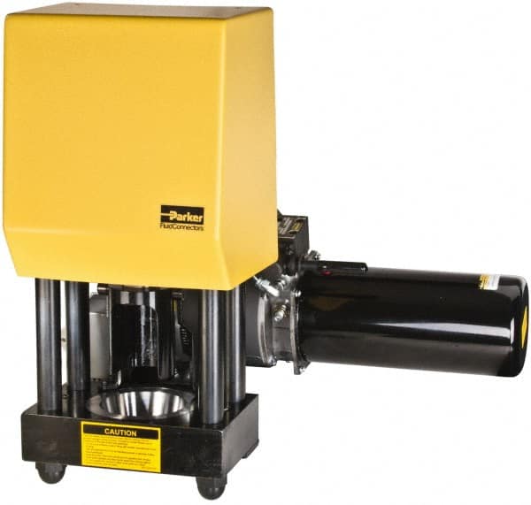 Parker - 3/16 to 1-1/4" Cut Diam, 30 Ton Bench Mount Hose Crimper - Apex Tool & Supply