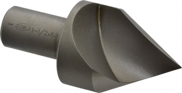 Keo - 1-1/2" Head Diam, 3/4" Shank Diam, 1 Flute 60° High Speed Steel Countersink - Apex Tool & Supply