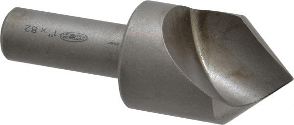 Keo - 1" Head Diam, 1/2" Shank Diam, 1 Flute 82° High Speed Steel Countersink - Apex Tool & Supply