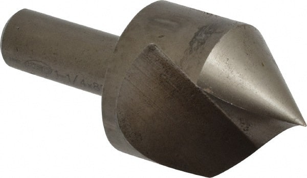 Keo - 1-1/4" Head Diam, 1/2" Shank Diam, 1 Flute 82° High Speed Steel Countersink - Apex Tool & Supply