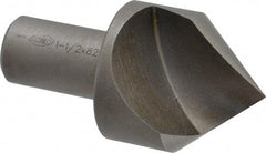 Keo - 1-1/2" Head Diam, 3/4" Shank Diam, 1 Flute 82° High Speed Steel Countersink - Bright Finish, 2-7/8" OAL, Single End, Straight Shank, Right Hand Cut - Apex Tool & Supply
