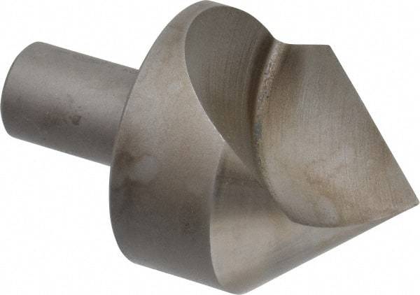 Keo - 2" Head Diam, 3/4" Shank Diam, 1 Flute 82° High Speed Steel Countersink - Bright Finish, 3-1/4" OAL, Single End, Straight Shank, Right Hand Cut - Apex Tool & Supply