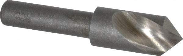 Keo - 3/8" Head Diam, 1/4" Shank Diam, 1 Flute 90° High Speed Steel Countersink - Bright Finish, 1-3/4" OAL, Single End, Straight Shank, Right Hand Cut - Apex Tool & Supply