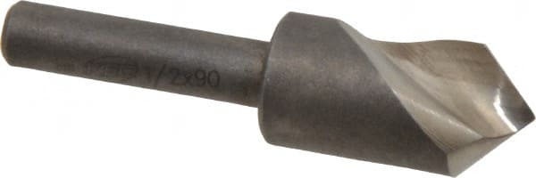 Keo - 1/2" Head Diam, 1/4" Shank Diam, 1 Flute 90° High Speed Steel Countersink - Apex Tool & Supply