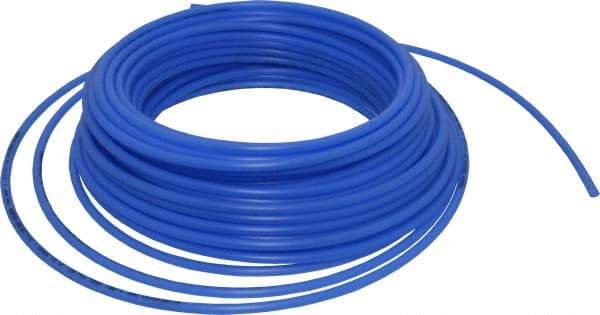 Parker - 11/64" ID x 1/4" OD, 0.04" Wall Thickness, 100' Long, Polyethylene Tube - Blue, 120 Max psi, -80 to 150°F - Apex Tool & Supply