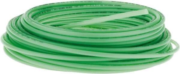 Parker - 11/64" ID x 1/4" OD, 0.04" Wall Thickness, 100' Long, Polyethylene Tube - Green, 120 Max psi, -80 to 150°F - Apex Tool & Supply
