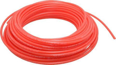Parker - 11/64" ID x 1/4" OD, 0.04" Wall Thickness, 100' Long, Polyethylene Tube - Red, 120 Max psi, -80 to 150°F - Apex Tool & Supply