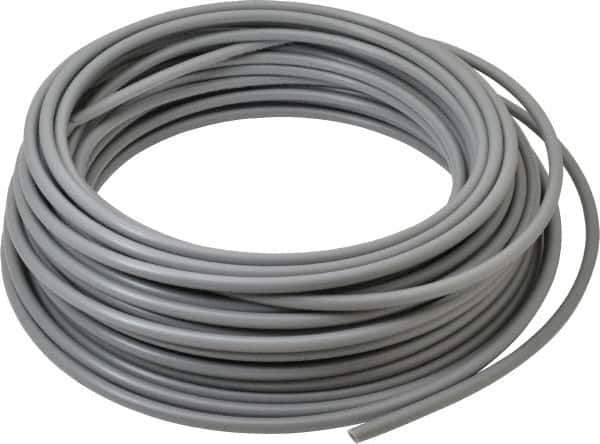 Parker - 1/4" ID x 3/8" OD, 1/16" Wall Thickness, 100' Long, Polyethylene Tube - Gray, 125 Max psi, -80 to 150°F - Apex Tool & Supply