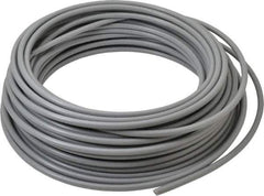 Parker - 1/4" ID x 3/8" OD, 1/16" Wall Thickness, 100' Long, Polyethylene Tube - Gray, 125 Max psi, -80 to 150°F - Apex Tool & Supply