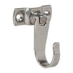Sugatsune - 1-57/64" Wide x 2-15/32" High x 0.009" Thick, Flex Hook - 1-3/8" Projection, Mirror Finish - Apex Tool & Supply