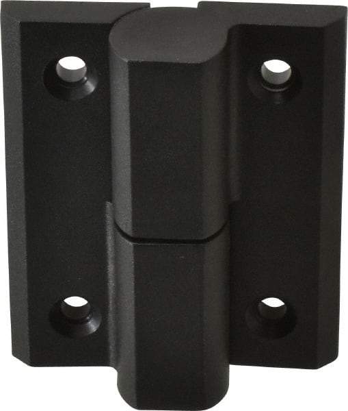 Sugatsune - 2-59/64" Long x 2-23/64" Wide x 0.275" Thick, Fiberglass Reinforced Polyamide Lift-Off Hinge - Black Finish, 2 Knuckles, 4 Holes, 0.787" Pin Diam - Apex Tool & Supply