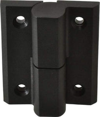 Sugatsune - 2-59/64" Long x 2-23/64" Wide x 0.275" Thick, Fiberglass Reinforced Polyamide Lift-Off Hinge - Black Finish, 2 Knuckles, 4 Holes, 0.787" Pin Diam - Apex Tool & Supply