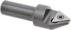 APT - 60° Included Angle, 3/4" Max Cut Diam, 3/4mm Body Diam, 1/2" Shank Diam, 2-3/8" OAL, Indexable Countersink - 1 Triangle Insert, TPGH 321 Insert Style, Positive Rake, Series CC - Apex Tool & Supply