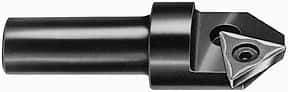 APT - 100° Included Angle, 1-3/4" Max Cut Diam, 1-3/4mm Body Diam, 1/2" Shank Diam, 2-3/8" OAL, Indexable Countersink - 1 Square Insert, SPGH 433 Insert Style, Positive Rake, Series CC - Apex Tool & Supply