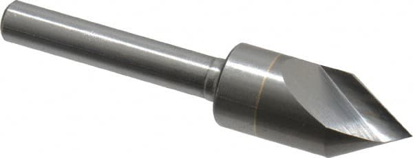 M.A. Ford - 1/2" Head Diam, 1/4" Shank Diam, 1 Flute 60° Solid Carbide Countersink - Apex Tool & Supply