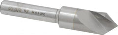 M.A. Ford - 3/8" Head Diam, 1/4" Shank Diam, 1 Flute 82° Solid Carbide Countersink - Apex Tool & Supply