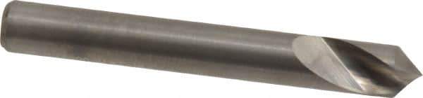 M.A. Ford - 1/4" Head Diam, 1/4" Shank Diam, 1 Flute 90° Solid Carbide Countersink - Bright Finish, 2" OAL, 0.045" Nose Diam, Single End, Straight Shank, Right Hand Cut - Apex Tool & Supply
