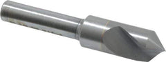 M.A. Ford - 3/8" Head Diam, 1/4" Shank Diam, 1 Flute 90° Solid Carbide Countersink - Bright Finish, 2" OAL, 0.06" Nose Diam, Single End, Straight Shank, Right Hand Cut - Apex Tool & Supply