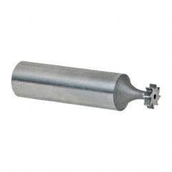 Keo - 5/16" Diam x 3/32" Face Width, High Speed Steel, 8 Teeth, Shank Connection Woodruff Keyseat Cutter - Uncoated, 2-3/32" OAL x 1/2" Shank, Straight Teeth, ANSI 302-1/2, Old Standard 207 - Apex Tool & Supply