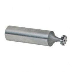 Keo - 5/16" Diam x 3/32" Face Width, High Speed Steel, 8 Teeth, Shank Connection Woodruff Keyseat Cutter - Uncoated, 2-3/32" OAL x 1/2" Shank, Straight Teeth, ANSI 302-1/2, Old Standard 207 - Apex Tool & Supply