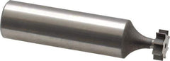 Keo - 3/8" Diam x 1/8" Face Width, High Speed Steel, 8 Teeth, Shank Connection Woodruff Keyseat Cutter - Uncoated, 2-1/8" OAL x 1/2" Shank, Straight Teeth, ANSI 403, Old Standard 213 - Apex Tool & Supply