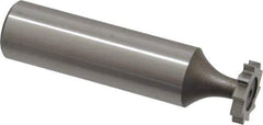 Keo - 1/2" Diam x 3/32" Face Width, High Speed Steel, 10 Teeth, Shank Connection Woodruff Keyseat Cutter - Uncoated, 2-3/32" OAL x 1/2" Shank, Straight Teeth, ANSI 304, Old Standard 2 - Apex Tool & Supply
