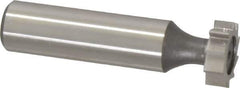 Keo - 5/8" Diam x 3/16" Face Width, High Speed Steel, 10 Teeth, Shank Connection Woodruff Keyseat Cutter - Uncoated, 2-3/16" OAL x 1/2" Shank, Straight Teeth, ANSI 605, Old Standard 61 - Apex Tool & Supply