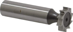 Keo - 3/4" Diam x 5/32" Face Width, High Speed Steel, 10 Teeth, Shank Connection Woodruff Keyseat Cutter - Uncoated, 2-5/32" OAL x 1/2" Shank, Straight Teeth, ANSI 506, Old Standard 8 - Apex Tool & Supply