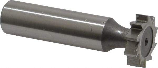 Keo - 3/4" Diam x 3/16" Face Width, High Speed Steel, 10 Teeth, Shank Connection Woodruff Keyseat Cutter - Uncoated, 2-3/16" OAL x 1/2" Shank, Straight Teeth, ANSI 606, Old Standard 9 - Apex Tool & Supply