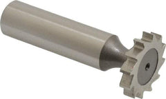Keo - 7/8" Diam x 5/32" Face Width, High Speed Steel, 12 Teeth, Shank Connection Woodruff Keyseat Cutter - Uncoated, 2-5/32" OAL x 1/2" Shank, Straight Teeth, ANSI 507, Old Standard 10 - Apex Tool & Supply