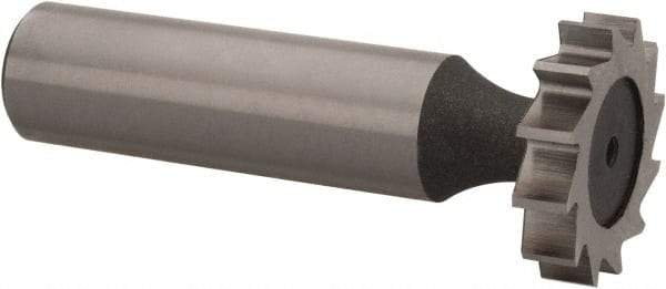 Keo - 7/8" Diam x 3/16" Face Width, High Speed Steel, 12 Teeth, Shank Connection Woodruff Keyseat Cutter - Uncoated, 2-3/16" OAL x 1/2" Shank, Straight Teeth, ANSI 607, Old Standard 11 - Apex Tool & Supply