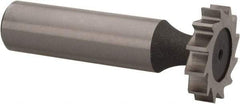 Keo - 7/8" Diam x 3/16" Face Width, High Speed Steel, 12 Teeth, Shank Connection Woodruff Keyseat Cutter - Uncoated, 2-3/16" OAL x 1/2" Shank, Straight Teeth, ANSI 607, Old Standard 11 - Apex Tool & Supply