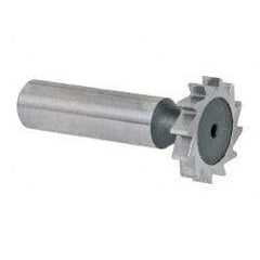 Keo - 1" Diam x 3/16" Face Width, High Speed Steel, 12 Teeth, Shank Connection Woodruff Keyseat Cutter - Uncoated, 2-3/16" OAL x 1/2" Shank, Straight Teeth, ANSI 608, Old Standard 13 - Apex Tool & Supply