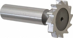 Keo - 1-1/8" Diam x 3/16" Face Width, High Speed Steel, 12 Teeth, Shank Connection Woodruff Keyseat Cutter - Uncoated, 2-3/16" OAL x 1/2" Shank, Straight Teeth, ANSI 609, Old Standard 16 - Apex Tool & Supply
