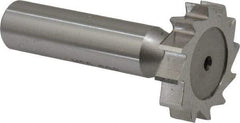 Keo - 1-1/8" Diam x 1/4" Face Width, High Speed Steel, 12 Teeth, Shank Connection Woodruff Keyseat Cutter - Uncoated, 2-1/4" OAL x 1/2" Shank, Straight Teeth, ANSI 809, Old Standard 18 - Apex Tool & Supply