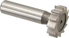 Keo - 1-1/8" Diam x 5/16" Face Width, High Speed Steel, 12 Teeth, Shank Connection Woodruff Keyseat Cutter - Uncoated, 2-5/16" OAL x 1/2" Shank, Straight Teeth, ANSI 1009, Old Standard C - Apex Tool & Supply