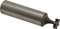 Keo - 3/8" Diam x 3/32" Face Width, High Speed Steel, 6 Teeth, Shank Connection Woodruff Keyseat Cutter - Uncoated, 2-3/32" OAL x 1/2" Shank, Staggered Teeth, ANSI 303, Old Standard 212 - Apex Tool & Supply