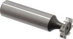 Keo - 5/8" Diam x 3/32" Face Width, High Speed Steel, 8 Teeth, Shank Connection Woodruff Keyseat Cutter - Uncoated, 2-3/32" OAL x 1/2" Shank, Staggered Teeth, ANSI 305, Old Standard 4 - Apex Tool & Supply