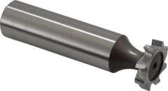 Keo - 5/8" Diam x 1/8" Face Width, High Speed Steel, 8 Teeth, Shank Connection Woodruff Keyseat Cutter - Uncoated, 2-1/8" OAL x 1/2" Shank, Staggered Teeth, ANSI 405, Old Standard 5 - Apex Tool & Supply