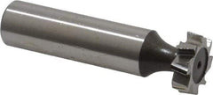 Keo - 5/8" Diam x 3/16" Face Width, High Speed Steel, 8 Teeth, Shank Connection Woodruff Keyseat Cutter - Uncoated, 2-3/16" OAL x 1/2" Shank, Staggered Teeth, ANSI 605, Old Standard 61 - Apex Tool & Supply