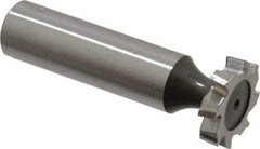 Keo - 3/4" Diam x 5/32" Face Width, High Speed Steel, 8 Teeth, Shank Connection Woodruff Keyseat Cutter - Uncoated, 2-5/32" OAL x 1/2" Shank, Staggered Teeth, ANSI 506, Old Standard 8 - Apex Tool & Supply