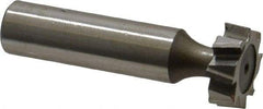 Keo - 3/4" Diam x 1/4" Face Width, High Speed Steel, 8 Teeth, Shank Connection Woodruff Keyseat Cutter - Uncoated, 2-1/4" OAL x 1/2" Shank, Staggered Teeth, ANSI 806, Old Standard 91 - Apex Tool & Supply