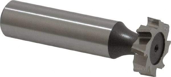 Keo - 3/4" Diam x 3/16" Face Width, High Speed Steel, 8 Teeth, Shank Connection Woodruff Keyseat Cutter - Uncoated, 2-3/16" OAL x 1/2" Shank, Staggered Teeth, ANSI 606, Old Standard 9 - Apex Tool & Supply