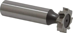 Keo - 3/4" Diam x 3/16" Face Width, High Speed Steel, 8 Teeth, Shank Connection Woodruff Keyseat Cutter - Uncoated, 2-3/16" OAL x 1/2" Shank, Staggered Teeth, ANSI 606, Old Standard 9 - Apex Tool & Supply