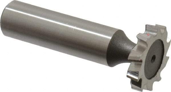 Keo - 7/8" Diam x 5/32" Face Width, High Speed Steel, 10 Teeth, Shank Connection Woodruff Keyseat Cutter - Uncoated, 2-5/32" OAL x 1/2" Shank, Staggered Teeth, ANSI 507, Old Standard 10 - Apex Tool & Supply