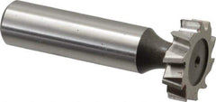 Keo - 7/8" Diam x 7/32" Face Width, High Speed Steel, 10 Teeth, Shank Connection Woodruff Keyseat Cutter - Uncoated, 2-7/32" OAL x 1/2" Shank, Staggered Teeth, ANSI 707, Old Standard 12 - Apex Tool & Supply