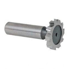 Keo - 1-1/8" Diam x 3/16" Face Width, High Speed Steel, 10 Teeth, Shank Connection Woodruff Keyseat Cutter - Uncoated, 2-3/16" OAL x 1/2" Shank, Staggered Teeth, ANSI 609, Old Standard 16 - Apex Tool & Supply